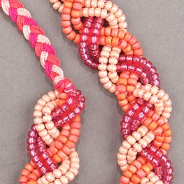 Bella Braid Necklace Bubblegum